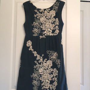 J Crew Factory Floral Embroidered Dress